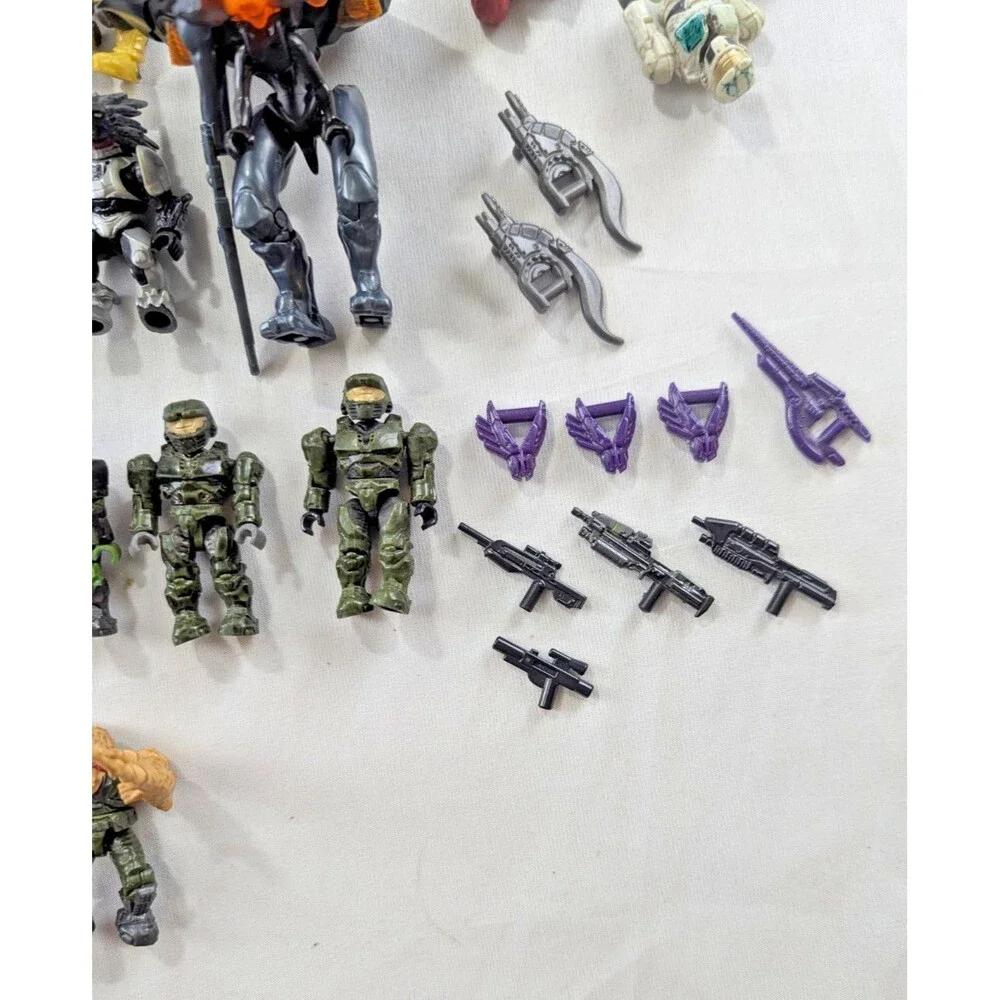 Promethean Knight Pelican Gunship HALO Mega Bloks Lot 54 Pieces MISSING ARM